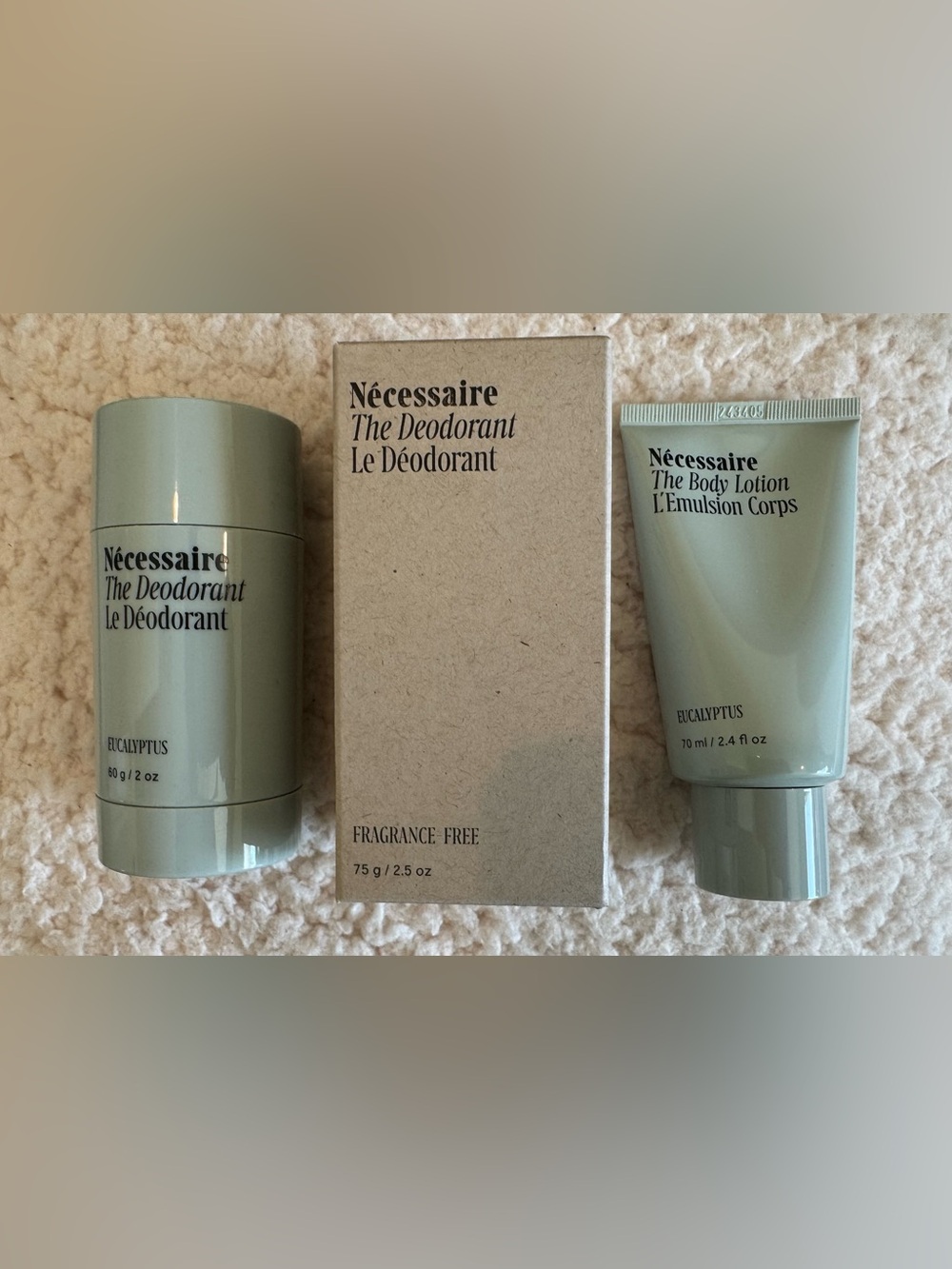 Nécessaire Bundle - Deodorant and Travel Body Lotion